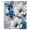 Blue, variant on White Blue Flowers Sheer Curtains 63 Inch Length, Light Filtering Voile Curtain Panel, Vintage Elegance Butterfly Floral Rod Pocket Drapes Window Treatments for Living Room Bedroom 52"x63"