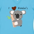 thumbnail image 4 of Inktastic I Heart Koalas Women's V-Neck T-Shirt, 4 of 5