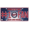 thumbnail image 1 of Minnesota Twins #1 Fan Metal License Plate, 1 of 1
