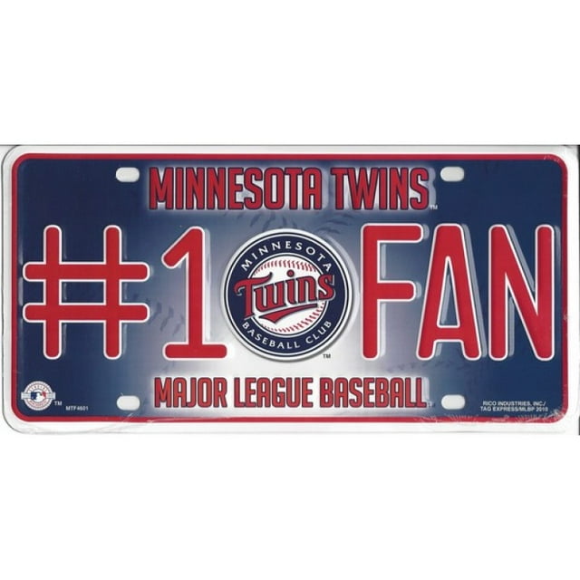 Minnesota Twins #1 Fan Metal License Plate