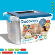 Discovery Kids 10-Color Tie Dye Ultimate DIY Kit, Easy One-Step Dye for Shirts and Fabrics, Includes Rubber Bands, Plastic Gloves, Protective Plastic Sheet, and Instruction Manual