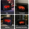 thumbnail image 5 of Chimenea eléctrica de imitación, chimenea eléctrica con efecto de llama, luz LED sin llama de simulación retro para patio, balcón, luz nocturna retro, decoración navideña., 5 of 5