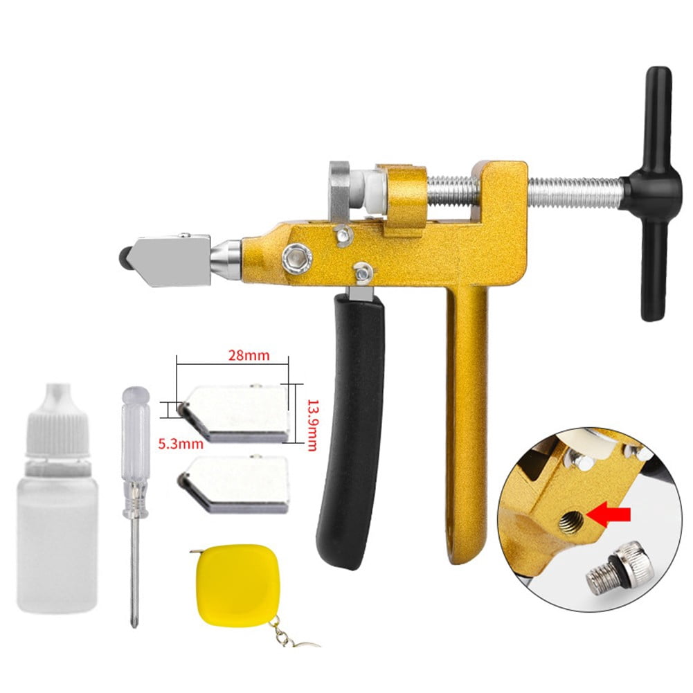 3 In 1 Glass Tile Cutter Set With Cutter Wheel Tile Opener Manual Tool For Diy Fangkenuo