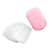 Miarhb 10PCs Hand Soap Disposable Hand Washing Tablet Travel Carry Toilet Soap Paper