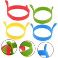 thumbnail image 4 of 8pcs Egg Griddle Silicone Pancake Molds for Griddle Round Silicone Molds Egg Cooking Rings Egg Shaper Circles Egg Circle with Handles Fried Eggs Egg Omelet Kitchen Gadgets Pie, 4 of 5