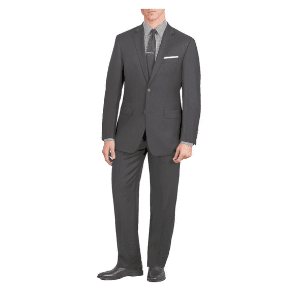 Ralph Ralph Lauren Athletic Fit Flat Front 2-Piece Suit Charcoal 36Short 28W