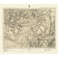 thumbnail image 2 of US Army 23x20 Black Ornate Wood Framed with Double Matting Museum Art Print Titled - Colorado South New Mexico North Sheet, 2 of 4