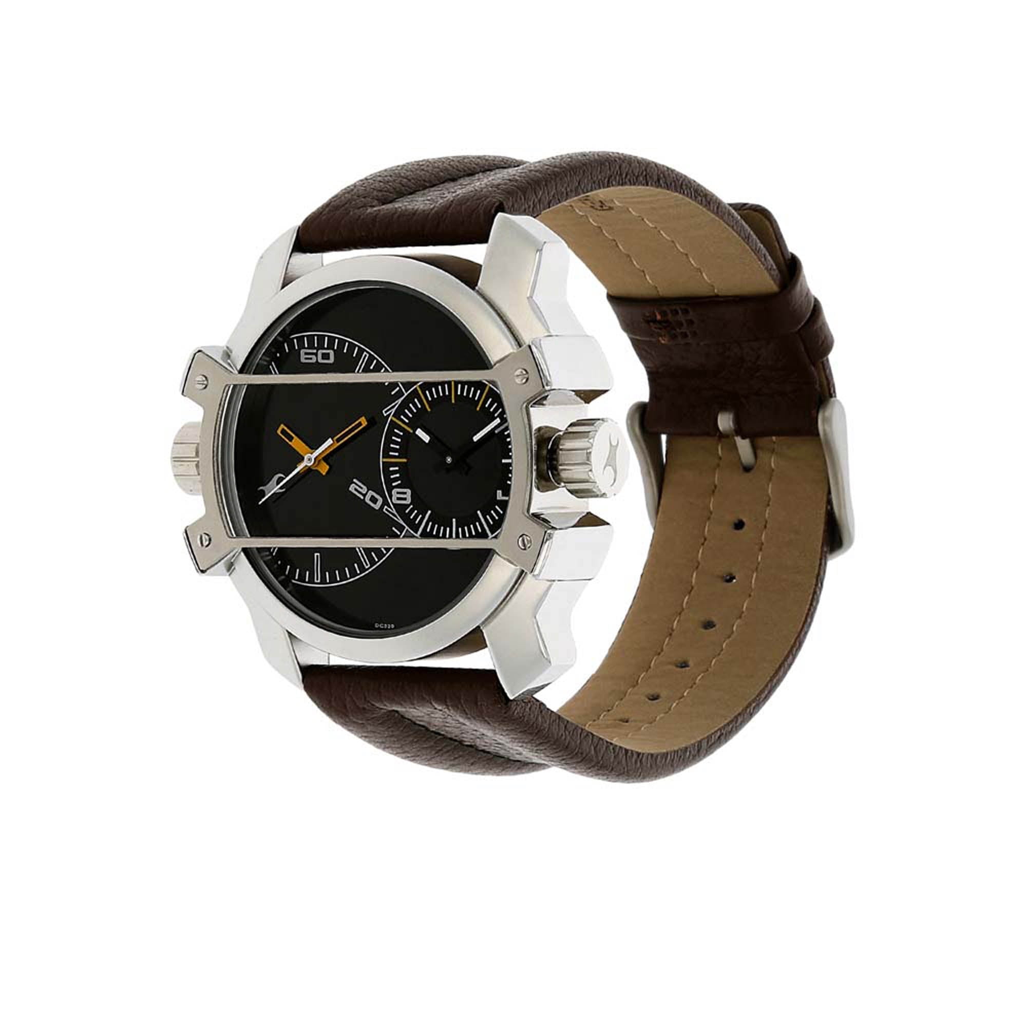 fastrack dual time analog watch