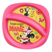 Disney Minnie Mouse Toddler Plate Sectioned Plate Pink