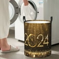 thumbnail image 4 of Lsque 2024 Happy New Year pattern Laundry Hamper Basket, Tall Woven Rope Hamper Basket for Clothes, Lightweight Storage Basket, Collapsible Waterproof-Small, 4 of 8