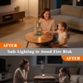 thumbnail image 4 of Candle Warmer Lamp with Adjustable Height - Flameless 4-Level Dimmable Wax Warmer, Timer Function & Stylish Design in Multiple Colors（Brown）, 4 of 6