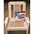 thumbnail image 2 of Carolines Treasures BB9718PW1818 Fawn Pug Patriotic Fabric Decorative Pillow  18H x18W multicolor, 2 of 2