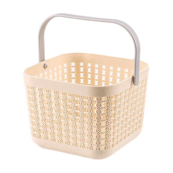 TFYZYY Hollow Hand Basket Multifunctional Plastic Storage Bin for Home, Bathroom, and Closet Durable Laundry Hamper with Ventilated Design and Convenient Handles for Easy Transport