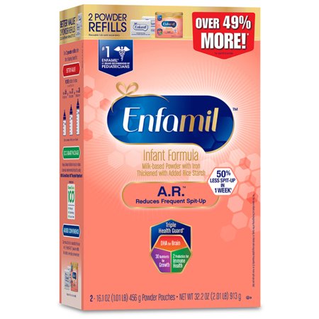 Enfamil A.R. Infant Formula Powder - 1 Refill Box (32.2 oz) - Reduces Frequent (Best Infant Formula For Spit Up)