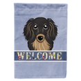 thumbnail image 1 of Lienzo con bandera de bienvenida perro salchicha Caroline's Treasures BB1399CHF grande multicolor, 1 of 1