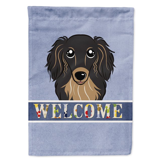 Lienzo con bandera de bienvenida perro salchicha Caroline's Treasures BB1399CHF grande multicolor