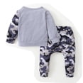 thumbnail image 3 of Lovebay Toddler Kid Little Boys Camo Print Pullover Jogger with Pocket Outfits, 3 of 10