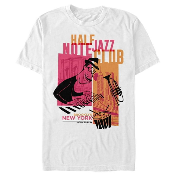 Men's Soul Brooklyn Jazz Club Graphic Tee White 2X Large