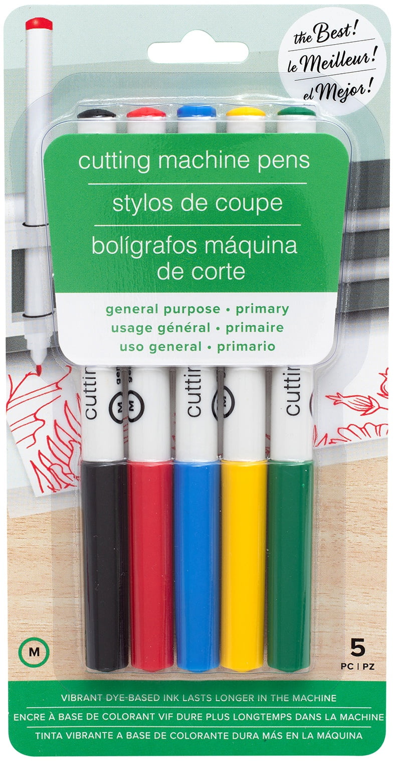 American Crafts Medium Tip Cutting Machine Pens 5/PkgPrimary AC352232