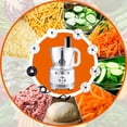 thumbnail image 5 of Homtone 16-Cup 600W Food Processor with 9 Functions 3 Speeds 7 Blades for Chopping Slicing and More, 5 of 9