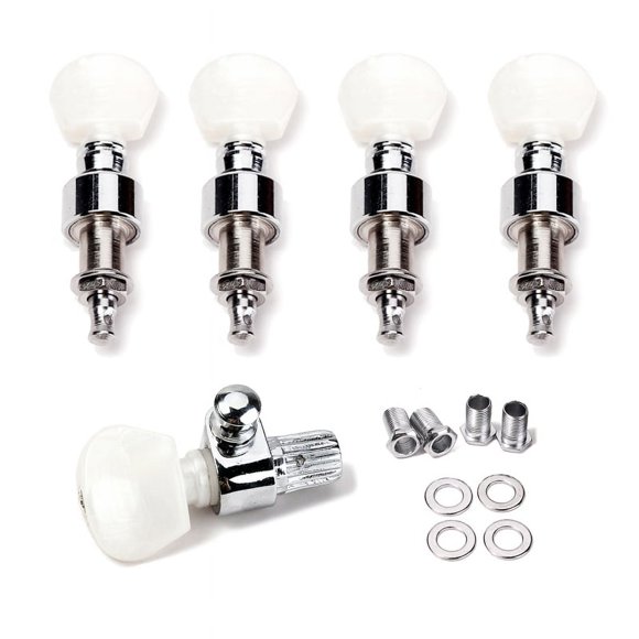 lionlar Chrome Geared 5 String Banjo Tuning Peg Tuners Machine Heads Instrument Accs