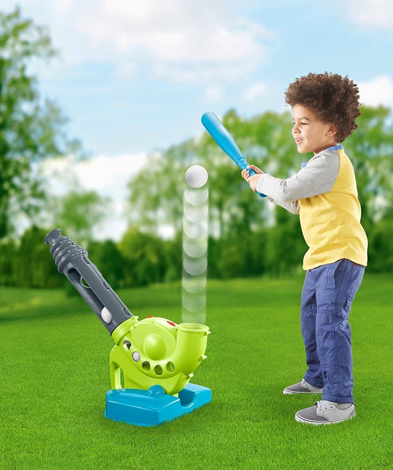 Fisher Price Dtm20 Grow To Pro Baseball Triple Hit Walmart Com Walmart Com