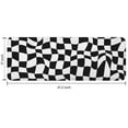 thumbnail image 7 of Black and White Wavy Checkerboard Pattern Kitchen Rug Mat,Kitchen Runner Rugs Non Skid Washable,Decorative Kitchen Floor Mats for Kitchen,Sink,Laundry,17"x47.2", 7 of 7
