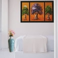 thumbnail image 2 of Bella Palacio Decorative Glass Mosaic Vase - 20x6" Homedecor Geometric Pattern Metal Floor Vase, 2 of 9
