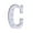 C, variant on Dengmore Alphabet LED Letter Lights Light Up White Plastic Letters Standing Hanging A