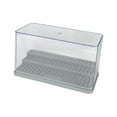 thumbnail image 2 of Caja de exhibición de figuras, almacenamiento transparente para el hogar, estuche de exposición acrílico, escaparate de protección para figuras de s, organización de tres pasos gris, 2 of 10