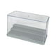 thumbnail image 2 of Vitrina de figuras, estante de vitrina acrílica, organizador de soporte de almacenamiento, escaparate de protección transparente para modelos coleccionables de muñecas tres pasos gris, 2 of 8