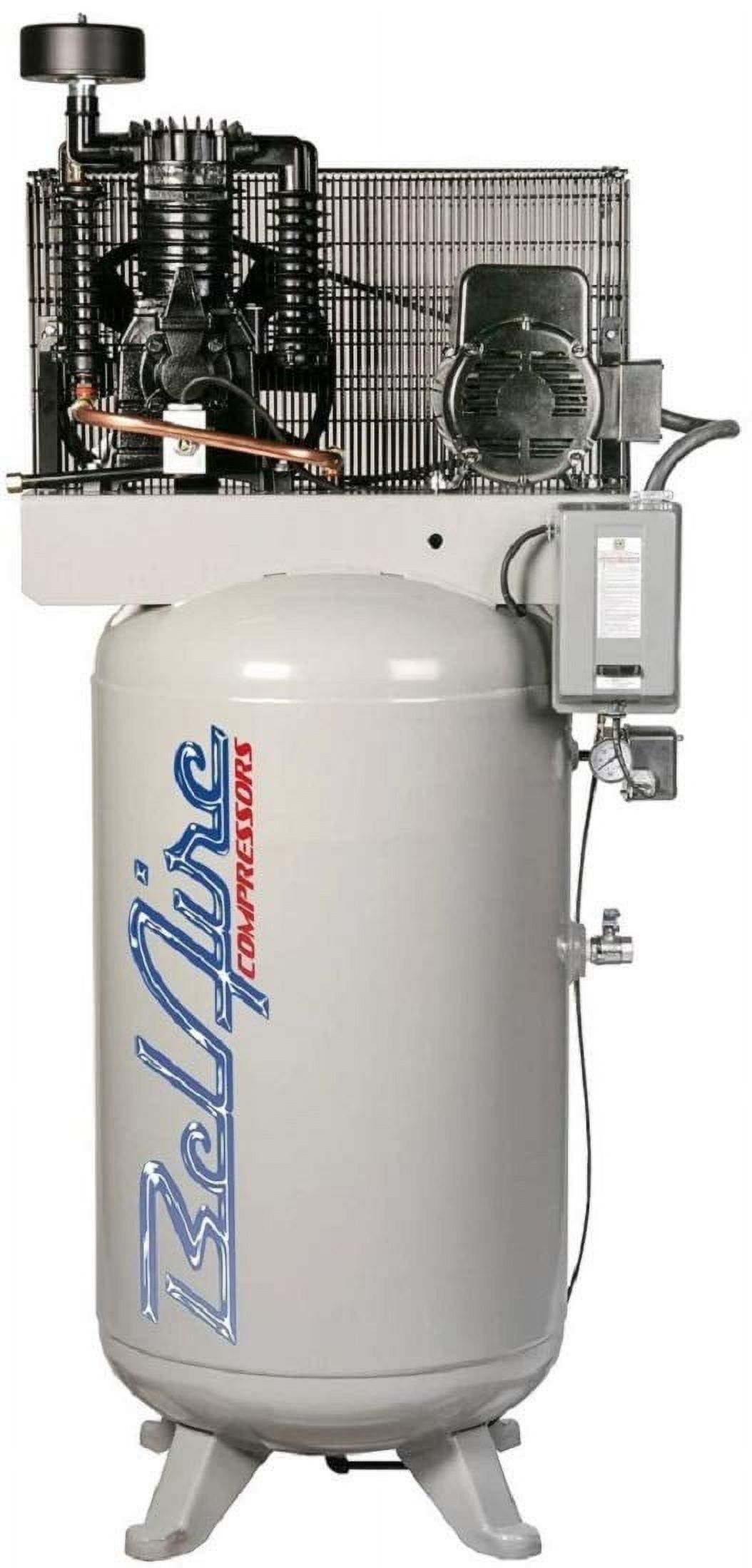 BelAire 5HP 208-230/3 3Phase 2 Stage Full Packaged Vertical 80 Gallon Air Compressor 338VE