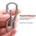 thumbnail image 2 of Mountaineering Buckle,Key Carabiner Clip Ti Alloy Carabiner Clip Alloy Tc4 Load Ti Alloy Tc4 5mm Thickness Key Carabiner Clip Ti Quick Carabiner Tc4 Load 5mm, 2 of 7