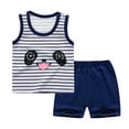 thumbnail image 2 of Futezty Toddler Boys Clothes Summer Outfit Sets, Baby Boy 4th of July Outfit USA Tees Shirt Tops Jogger Shorts Set 2Pcs Independence Day Clothes, 2 of 2