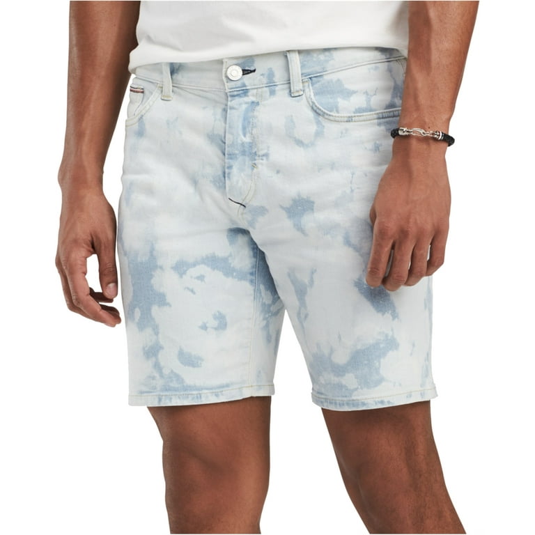 Tommy Mens Bleached Casual Denim Shorts - Walmart.com
