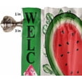 thumbnail image 5 of Kitchen Curtains Set, Summer Watermelon Kitchen Curtains and Valances Set, Red Green Love Heart Flowers Rod Pocket Tier Curtains 36 Inch Length for Cafe/Bedroom Windows, 5 of 6