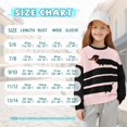 thumbnail image 7 of Xoenoiee Dachshund Stripe Print Fall Sweatshirt for Girls, Oversized Drop Shoulder Pullover Long Sleeve Soft Fleece Crewneck Loose Top, 7-8 Years, 7 of 7