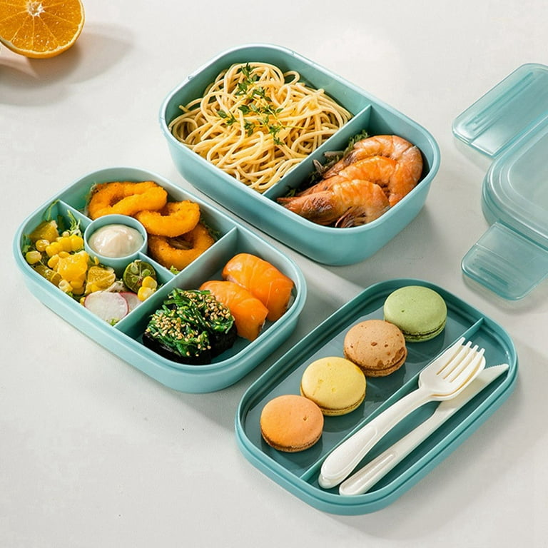 Portable Bento Box, 3-layers Lunch Box, Food Storage Tableware Outdoor Home  Kitchen Accessories For Adults & Kids,Random color