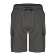 thumbnail image 6 of Nfurl Hiking Cargo Shorts for Men Lightweight Summer Beach Shorts Travel Golf Work Shorts Drawstring Elastic Waist Tactical Shorts Mens Casual Quick Dry Shorts 9 Inch Inseam, 6 of 8