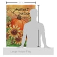 thumbnail image 4 of Breeze Decor 13060 Récolte & Automne Tournesol Citrouille Drapeau de la Maison d'Impression Verticale Recto-Verso - 28 x 40 Po., 4 of 4