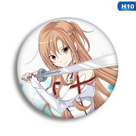 Fancyleo  Anime Sword Art Online Cartoon Brooch Pin Pins Badge Accessories for Clothes Backpack Decoration Best Gift for Anime Fans (Best Anime Hairstyles For Girls)