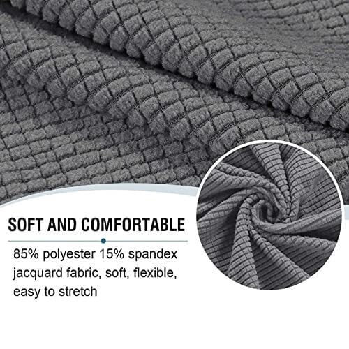 LKJYER Anti-Slip, Rectangle, Wear-Resistant, Removable, Washable Ottoman Cover Slipcover Rectangle Footrest Sofa Slipcovers Stool Cover Footstool Protector Covers Feature Stretch