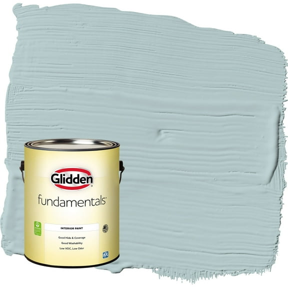 Glidden Fundamentals Misty Surf / Blue Semi-Gloss Interior Paint, 1 Gallon