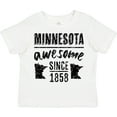 thumbnail image 3 of Inktastic Minnesota Awesome Since 1858 Boys or Girls Toddler T-Shirt, 3 of 5