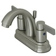 thumbnail image 1 of Kingston Brass NuvoFusion KB8618NDL High Rise J Spout Lavatory Faucet With Brass Pop-Up, 1 of 2