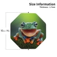 thumbnail image 2 of Vsdgher Tree Frog Print Leather Coasters for Drinks, Durable Drink Coasters 4 Set for Tabletop Protection, Luxurious Home Décor and Housewarming Gift-Octagon, 2 of 6