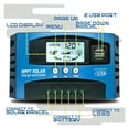 thumbnail image 3 of MPPT Solar Charge Controller 12V 24V 60A 80A 100A Dual USB LCD Display Auto Cell Panel Charger Regulator With Load, 3 of 6