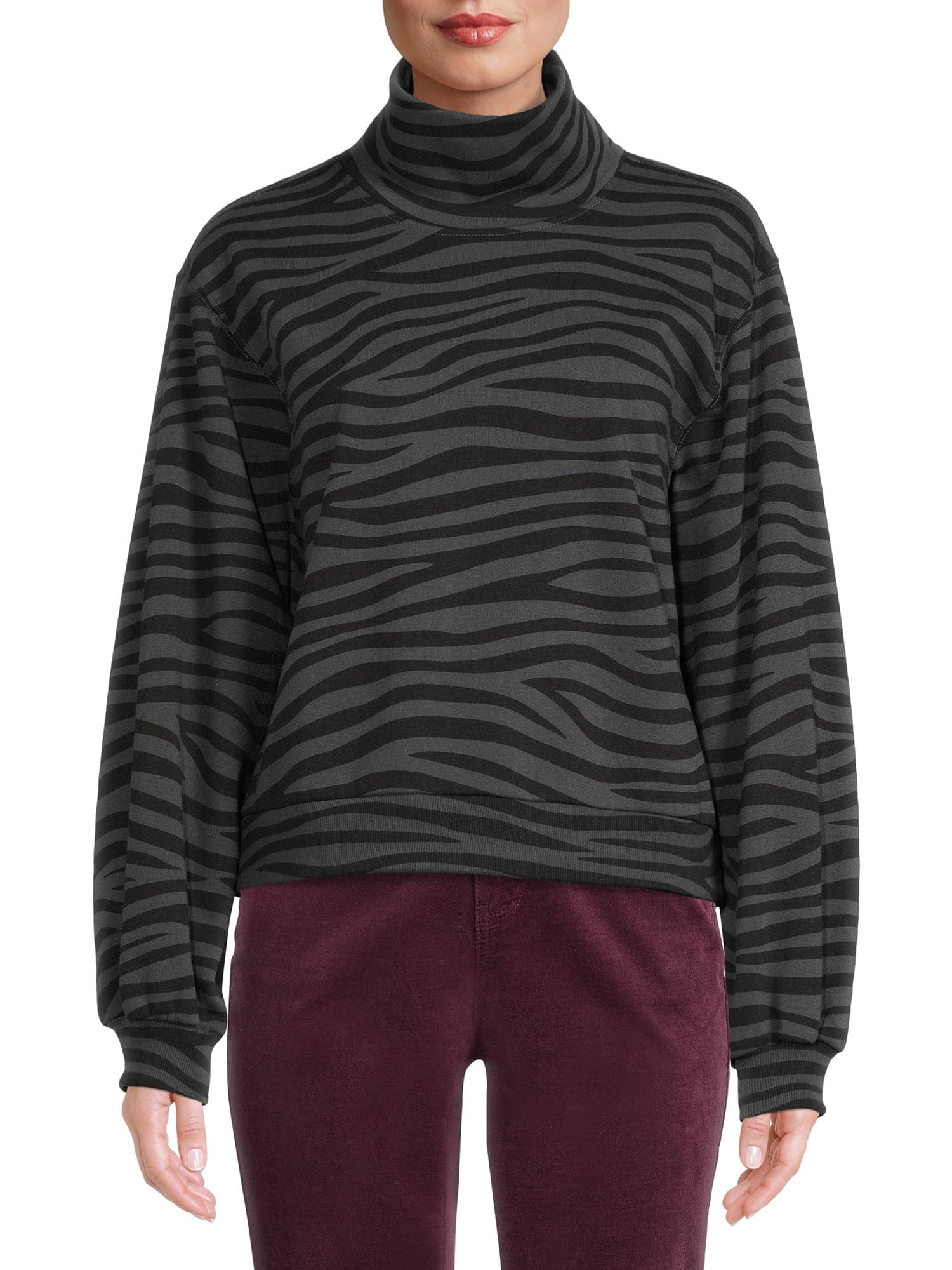 time and tru mock neck sweater