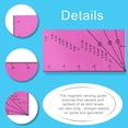 thumbnail image 2 of Seam Allowance Ruler And Magnetic Seam Guide, Perforated Seam Gauge For Straight Line Hems, Pivot Point And 15 30 45 Degree Trim Line, Sewing Accessor, 2 of 4