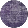 thumbnail image 1 of Ahgly Company Indoor Round Mid-Century Modern Purple Oriental Area Rugs, 5' Round, 1 of 6